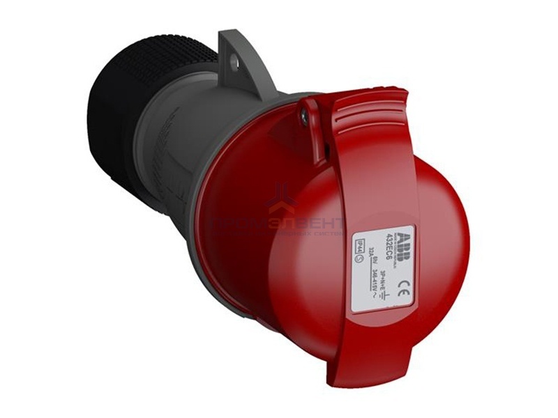 Розетка кабельная Easy&Safe ABB 432EC6 32А 3P+N+E IP44 6ч
