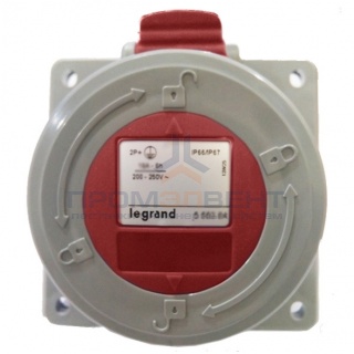 Розетка встраиваемая Legrand P17 32А 3К+H+З 380В IP67