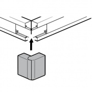 Внешний угол 24x14мм Legrand METRA