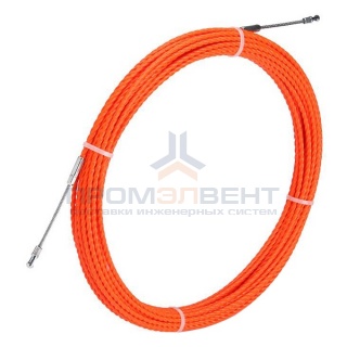 Протяжка кабельная из плетеного полиэстера Fortisflex PET d4,7mm L30m оранжевый
