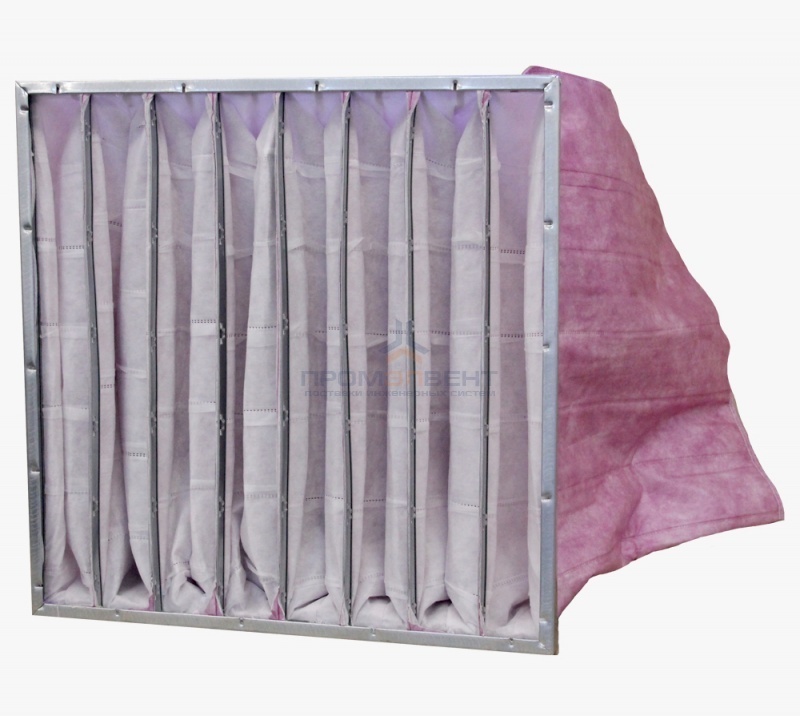 Фильтр воздушный карманный ФВК (ФяК) класс очистки G4-F9 материал мельтблоун (ФВК-3)