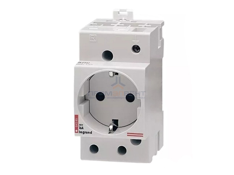 Розетка Legrand на DIN-рейку 2Р+Е 16А 250В