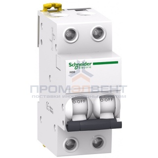 Автоматический выключатель Schneider Electric Acti 9 iK60 2П 10A 6кА C (автомат)