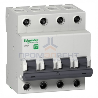 Автоматический выключатель Schneider Electric EASY 9 4П 25А B 4,5кА 400В (автомат)
