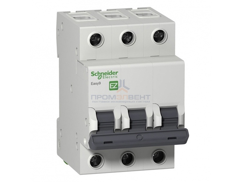 Автоматический выключатель Schneider Electric EASY 9 3П 63А B 4,5кА 400В (автомат)