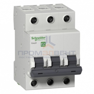 Автоматический выключатель Schneider Electric EASY 9 3П 63А B 4,5кА 400В (автомат)