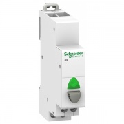 Кнопка управления iPB Acti 9 Schneider Electric серая+зеленый индикатор 1НО