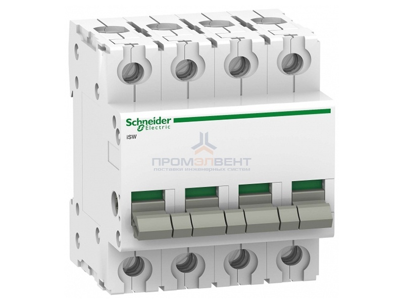Выключател нагрузки iSW Acti 9 Schneider Electric 4П 125A (модульный рубильник)