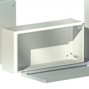 Сварной металлический корпус CDE, 600х400х120 мм, с фланцами, IP55
