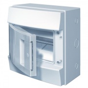 Влагозащищенный настенный бокс ABB Mistral65 8М непрозрачная дверь без клеммного блока