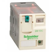 Миниатюрное реле Schneider Electric Zelio Relay  RXM 4 контакта, светодиод 24В DC 3A